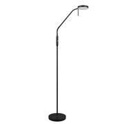 Reality Leuchten Lampadaire LED MORENO R44561132, Métal Noir mat, LED 3 Watt, Batterie avec station de charge, Capteur Variateur, Couleur de la lumière réglable