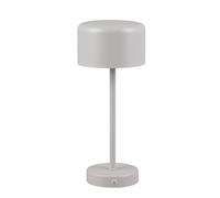 Reality Leuchten Lampe de table à piles LED Jeff R59151177, métal gris ultime, avec LED de 1,5 watt, 4x tactile