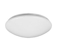 Reality Leuchten Lukida R62961000 Plafonnier LED en plastique blanc avec télécommande 18 W Effet Starlight