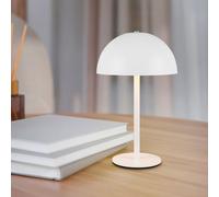 Reality Leuchten Lampe de table Munoz R54891131 – à LED sur batterie métal blanc mat 4 LED 1,3 W