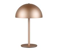 Reality Leuchten Munoz R54891165 Lampe de table à LED sur batterie avec 4 touches tactiles en métal Café 1,3 W