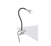 Reality Leuchten R22398101 Viper Lampe LED à pince en plastique noir/titane avec LED de 3 W