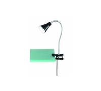 reality leuchten r22711101 lampe flexible à pince 1 ampoule led smd 5 w 240 lm 3000 k noir 45 cm couleur : noir