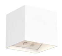 Reality Leuchten R24169631 Applique murale LED d'extérieur à batterie en plastique blanc mat avec LED 1 W et détecteur de mouvement
