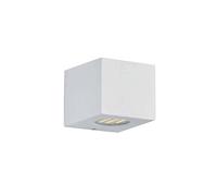 Reality Leuchten R28222631 Applique Murale d'extérieur en Plastique avec 2 Ampoules LED 2 W et 2 Ampoules LED 2 W Blanc