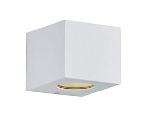 Reality Leuchten R28222631 Applique Murale d'extérieur en Plastique avec 2 Ampoules LED 2 W et 2 Ampoules LED 2 W Blanc