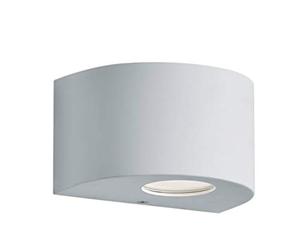 Reality Leuchten R28232631 Rosario Applique Murale d'extérieur en Plastique avec 2 Ampoules LED 2 W Blanc