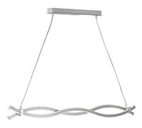 Reality Leuchten R32352107 Lampe Suspendue, Métal, 16 W, Nickel Matt/Weiß