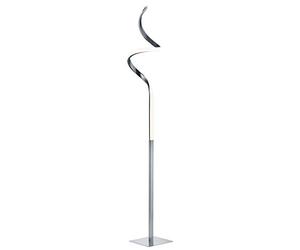 Reality Leuchten R42051107 Course Lampadaire LED en Nickel Mat et Acrylique Blanc 11 W
