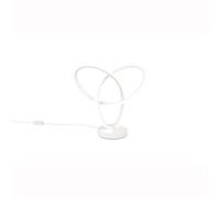 Reality Leuchten R53591131 Lando Lampe de table LED en métal blanc mat 8 W 4000 K