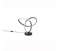 Reality Leuchten R53591132 Lando Lampe de table en métal noir mat avec LED 8 W