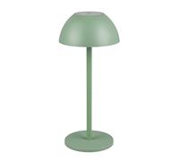 Reality Leuchten R54106149 Ricardo R54106149 Lampe de table d'extérieur à batterie en plastique Vert pistache avec 4 LED 1,7 W