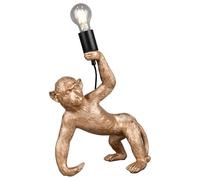 Reality Leuchten R56561079 Bobo Lampe de table en plastique doré avec 1 ampoule E27 non incluse