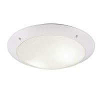 Reality Leuchten R60502031 Plafonnier d'extérieur Camaro en Plastique Blanc 2 x E27