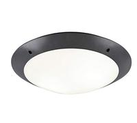 Reality Leuchten R60502042 Plafonnier d'extérieur Camaro en Plastique Anthracite/Blanc 2 x E27