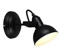 Reality Leuchten R80151032 Gina Spot Mural en Métal Noir Mat 1 Ampoule E14