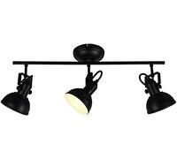 Reality Gina Spot De Plafond Gina Classic À 3 Lumières, Barre Noir Mat
