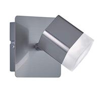 Reality Leuchten R82151107 Spot Mural, Métal, 4 W, Nickel Matt/Weiß