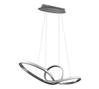 Reality Leuchten Sansa R32751107 Suspension LED Nickel mat avec variateur d'intensité 28 W