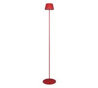 Reality Leuchten Suarez R47706110 Lampadaire d'extérieur à batterie en métal rouge avec 4 LED 1,5 W