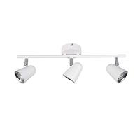Reality Leuchten Toulouse R82123131 Barre de spot LED en plastique blanc mat avec 3 LED 3,5 W