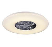Ventilateur de plafond LED effet étoile Télécommande Lampe Refroidisseur dimmable Luminaires Reality R62402906