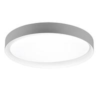 Reality Leuchten Zeta R62712411 Plafonnier LED en plastique gris ou blanc avec télécommande 24 W