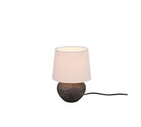 Reality Lou Lampe De Table Lou Modern 18 Cm Avec Abat-Jour Rond Conique Marron Marron