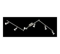 Reality Nimes Spot De Plafond Moderne Nimes À 6 Lumières, Barre Nickel Mat 3000k Multicolore