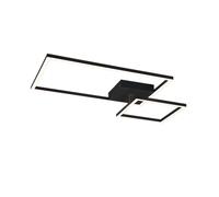 Reality Padella Padella Semi Plafonnier Led Moderne Noir Mat 4000k