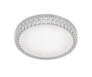 Reality Pegasus Plafonnier LED dimmable, effet ciel étoilé, diamètre 40 cm, intégré, 21 watts, blanc