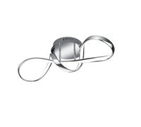 Reality, Plafonnier, Perugia incl. 1 x LED,SMD,28,0 Watt,4000K,3400 Lm. Plastique, Blanc, Corps: Métal, Chrome L:60,0cm, L:18,0cm, H:22,0cm Réglable avec interrupteur,IP20,4000K,Conforme ErP 2017/1369