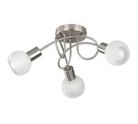 Plafonnier antibes nickel mat 3x28w e14 d47 Gris