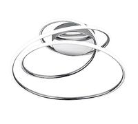 Reality, Plafonnier, Bologna incl. 1 x LED,SMD,36,0 Watt,4000K,5100 Lm. Plastique, Blanc, Corps: Métal, Chrome L:50,0cm, L:48,0cm, H:28,0cm 4000K