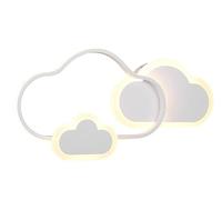 Reality, Plafonnier, Cloudy incl. 1 x LED,SMD,29,0 Watt,3000K,3600 Lm. Plastique, Blanc, Corps: Métal, blanc mat L:52,0cm, L:25,0cm, H:9,5cm Changement de couleur RGBW