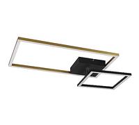 Reality, Plafonnier, Padella incl. 1 x LED,SMD,25,0 Watt,3000K,3000 Lm. Corps: Métal, Laiton mat L:63,5cm, L:37,0cm, H:7,5cm