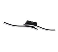 Reality, Plafonnier, Route incl. 2xLED, Noir Mat