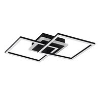 Plafonnier Led Venida Noir, Deux Carrés Noir