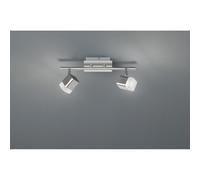 Reality Roubaix Spot De Plafond Double Moderne À 2 Lumières Roubaix Nickel Mat 3000k Gris