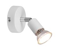 Reality, Spot, Paris 1xGU10, max.35,0 W Corps: Métal, blanc mat Ø:8,0cm, H:11,0cm Sans illuminant,Source lumineuse remplaçable p