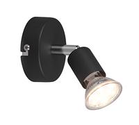 Trio-Leuchten Spot Paris 1xGU10 max. 35 W Métal noir mat Ø8 cm H11 cm sans ampoule