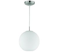 Reality, Suspension, Moon 1xE27, max.60,0 W Verre, Blanc, Corps: Verre opale, Blanc Ø:25,0cm, H:150,0cm IP20