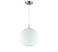 Reality, Suspension, Moon 1xE27, max.60,0 W Verre, Blanc, Corps: Verre opale, Blanc Ø:30,0cm, H:150,0cm IP20