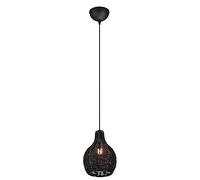 Reality, Suspension, Sprout 1xE14, max.40,0 W Maillage rotin, Noir, Corps: Maillage rotin, Noir Ø:17,0cm, H:150,0cm IP20,