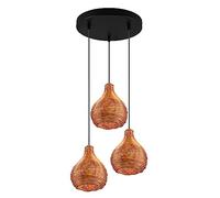Reality, Suspension, Sprout 3xE14, max.40,0 W Maillage rotin, naturel, Corps: Maillage rotin, naturel Ø:30,0cm, H:150,0cm IP20,Sans illuminant,Réglable en hauteur