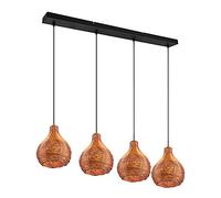 Reality, Suspension, Sprout 4xE14, max.30,0 W Maillage rotin, naturel, Corps: Maillage rotin, naturel L:93,0cm, L:17,0cm, H:150,0cm IP20,
