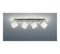Reality Tommy Barre De Spot De Plafond Tommy Modern À 4 Lumières, Nickel Mat Multicolore