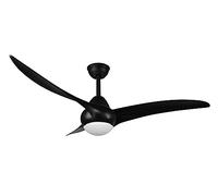 Reality, Ventilateur, Alesund incl. 1 x LED,SMD,20,0 Watt,2700+4000+6000K,2300 Lm. Corps: Plastique, noir mat Ø:115,5cm, H:47,5cm