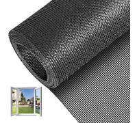 Realjoy Moustiquaire Fenêtre 120 x 250cm, Rouleau Moustiquaire en Fibre de Verre, Découpable, Moustiquaire Fenêtres Anti Moustiques pour Portes, Fenêtres, Puits de Lumière et Salons (Noir)