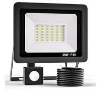 Realky 30W Projecteur Exterieur Detecteur de Mouvement, 3000LM 36 LEDs Spot LED Extérieur Avec Détecteur de Mouvement IP65 Etanche 6500K Projecteur LED Eclairage Exterieur pour Jardin, Patio, Garage